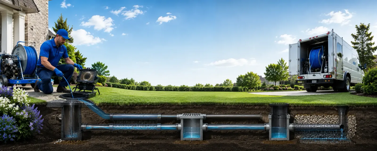 Outdoor drain cleaning information for Island Falls, ME